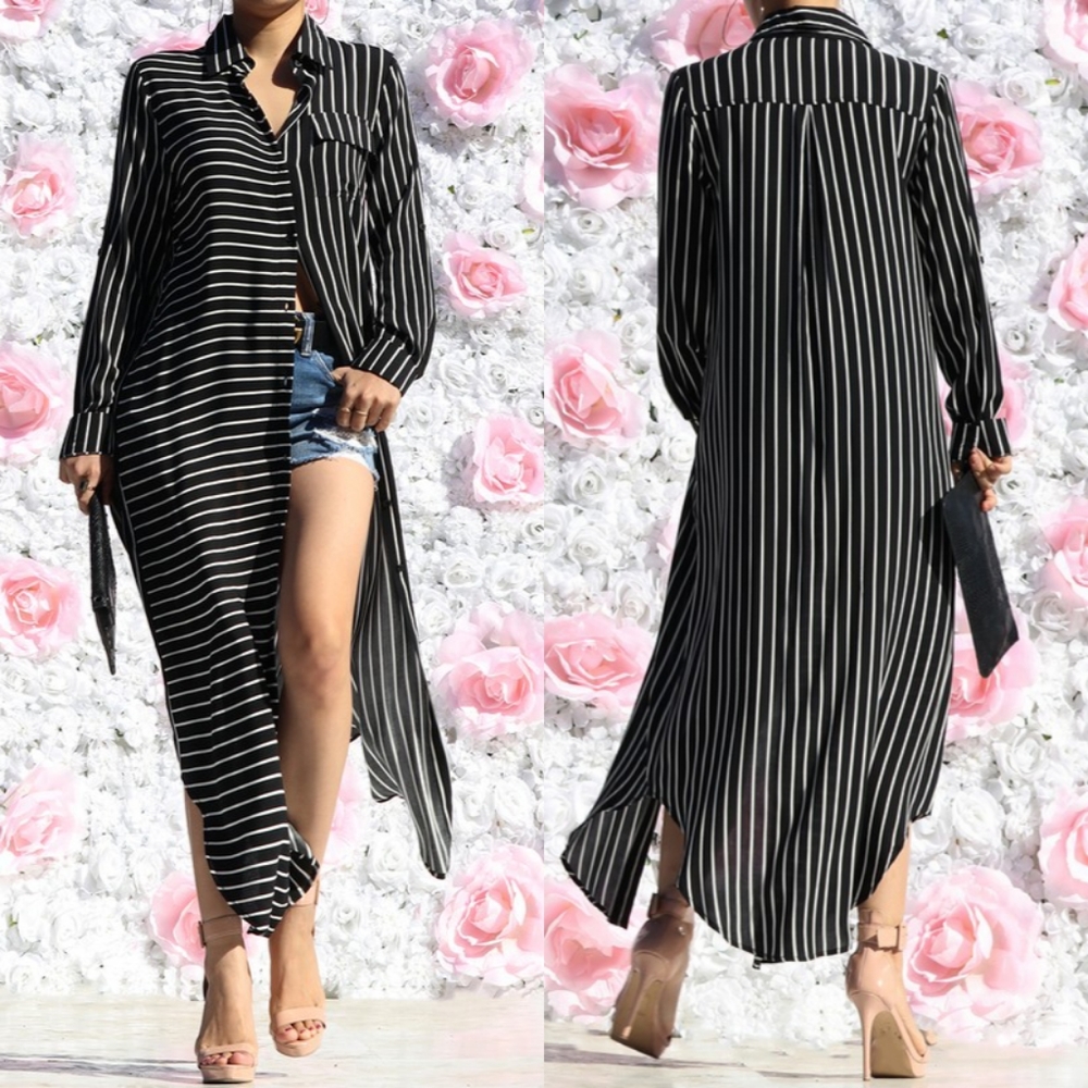 NWT Black Button Maxi Dress - Work Wardrobe
